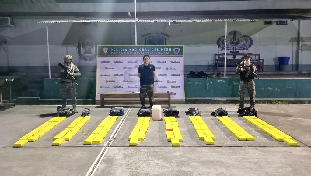 Ayacucho: Decomisan más de 300 kilos de clorhidrato de cocaína
