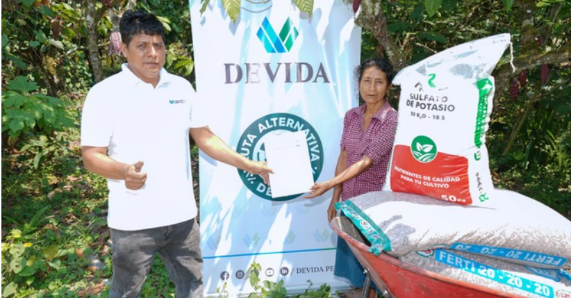 Inician entrega de abono para mejorar producción del cacao en San Martín