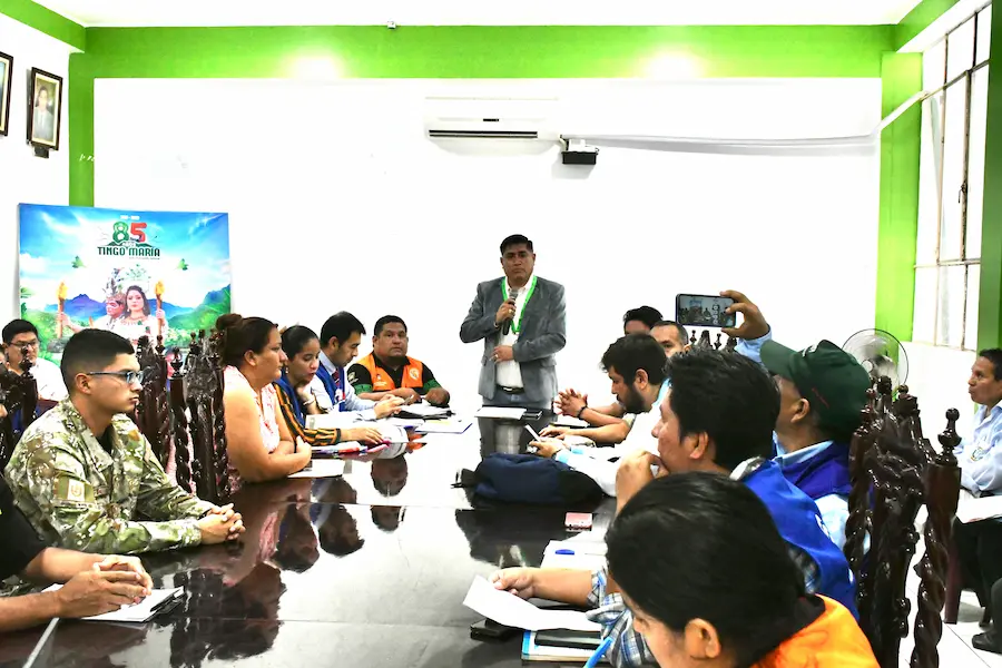 Alcalde provincial expresó su preocupación ante posibles desastres naturales que puedan suscitarse en Leoncio Prado (foto: Municiaplidad Provincial de Leoncio Prado).