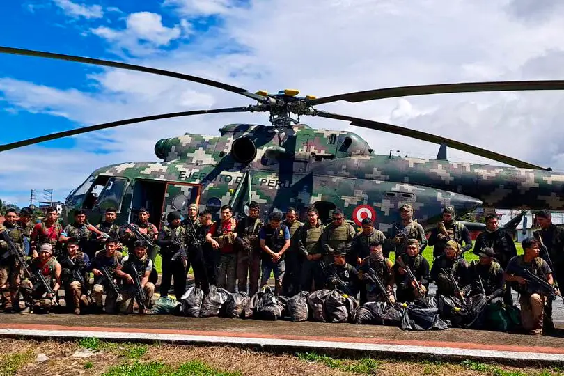 La operación estuvo a cargo de miembros de la Policía Nacional y de las Fuerzas Armadas.