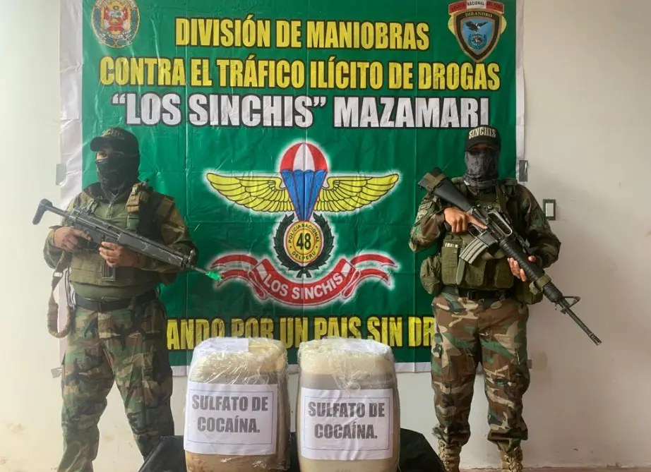 Vraem: Destruyen dos laboratorios para elaborar droga en Samugari