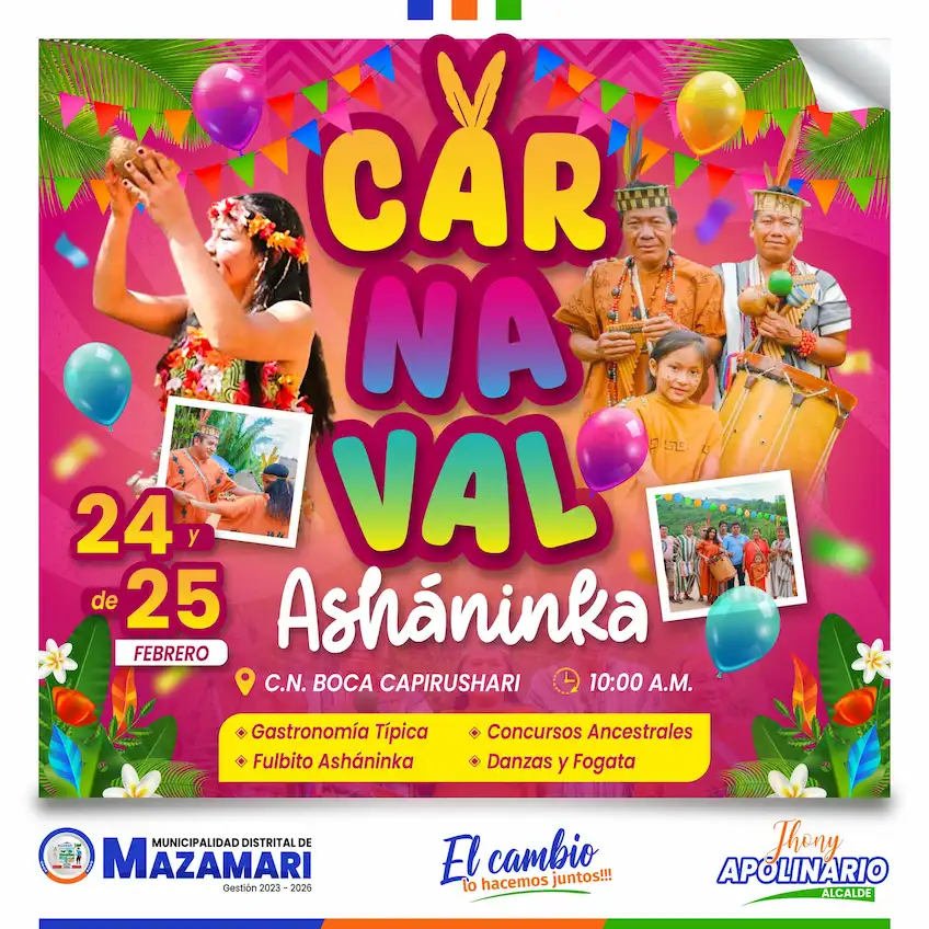 Festividad se realizará en el distrito de Mazamari, región Junín. (Foto: Municipalidad de Mazamari).