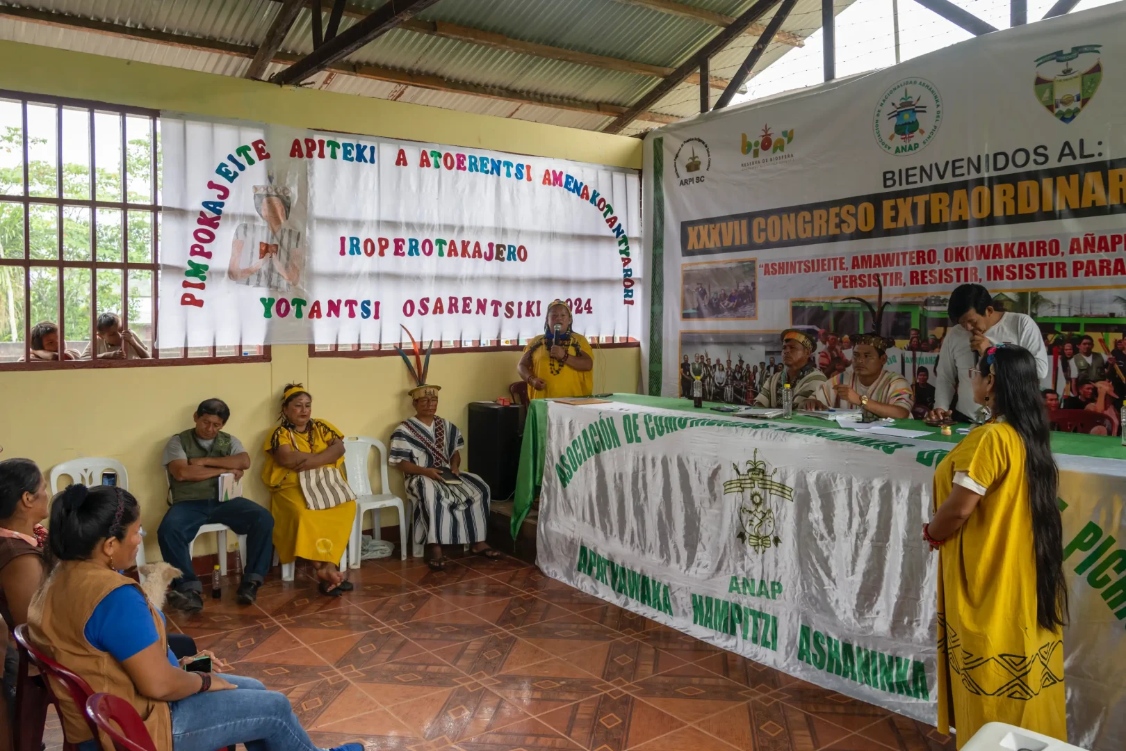 Marisol Shariva durante el XXXVII Congreso Extraordinario de la ANAP.