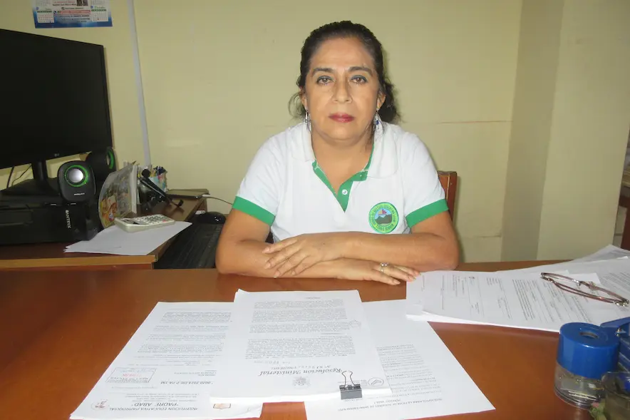 Madeleine Argandoña Crespo, especialista del Área de Mantenimiento de la UGEL Leoncio Prado. (Foto: Inforegión).