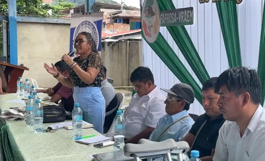 La congresista Elizabeth Medina, autora de la Ley Forestal 31973, participa en el evento. (Foto: Radio La Ruta).
