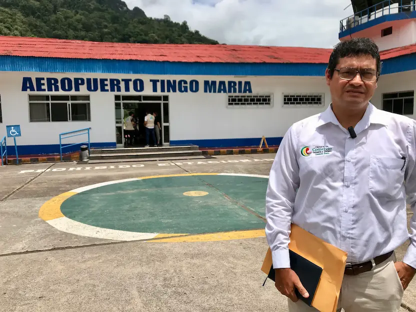 Presidente de la Cámara de Comercio señaló que la pista de aterrizaje ahora tiene un ancho de 30 metros. (Foto: Inforegión).
