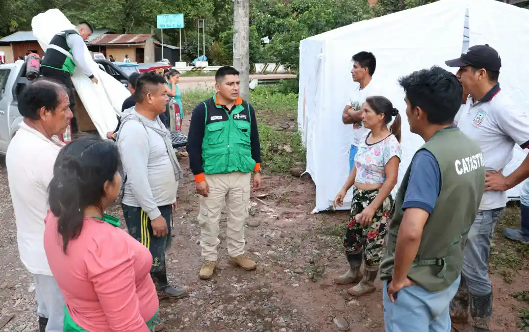 Huánuco: Damnificados por deslizamiento reciben ayuda humanitaria
