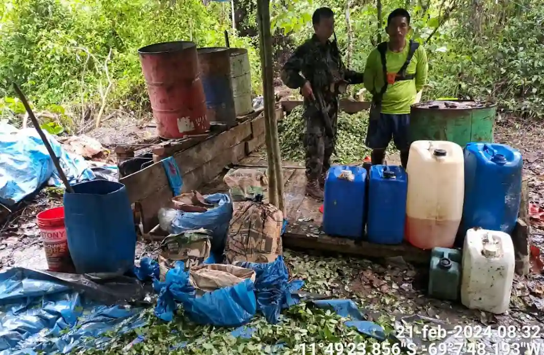 Madre de Dios: Destruyen dos laboratorios para elaboración de cocaína en Tahuamanu