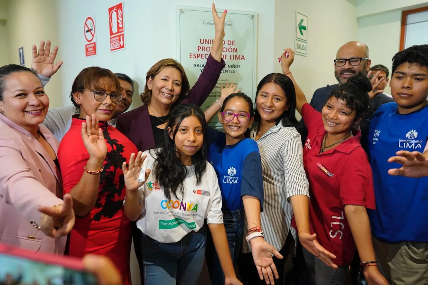Inauguración de la nueva sede de la Unidad de Protección Especial en Lima.