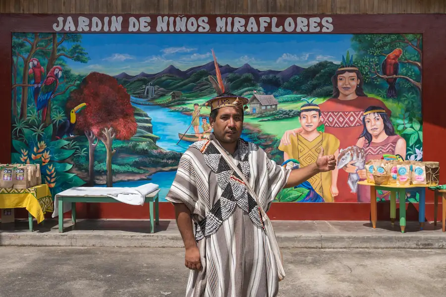 Ballesteros indicó que la identidad de los yanesha se debe fortalecer e inculcar a los menores. (Foto: Joaquín Boluarte/Inforegión).