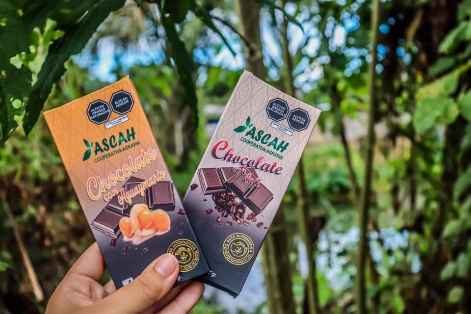 La Cooperativa Ascah elabora chocolates y los combina con frutas. (Foto: Inforegión).