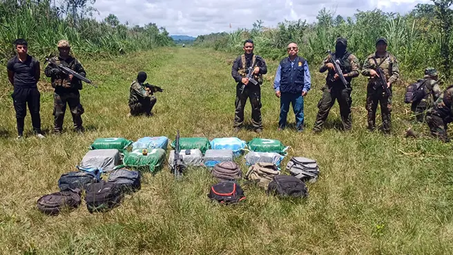 Droga incautada en Madre de Dios