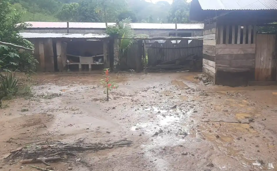 Vraem: Intensas lluvias afectaron seis viviendas en el distrito de Pangoa