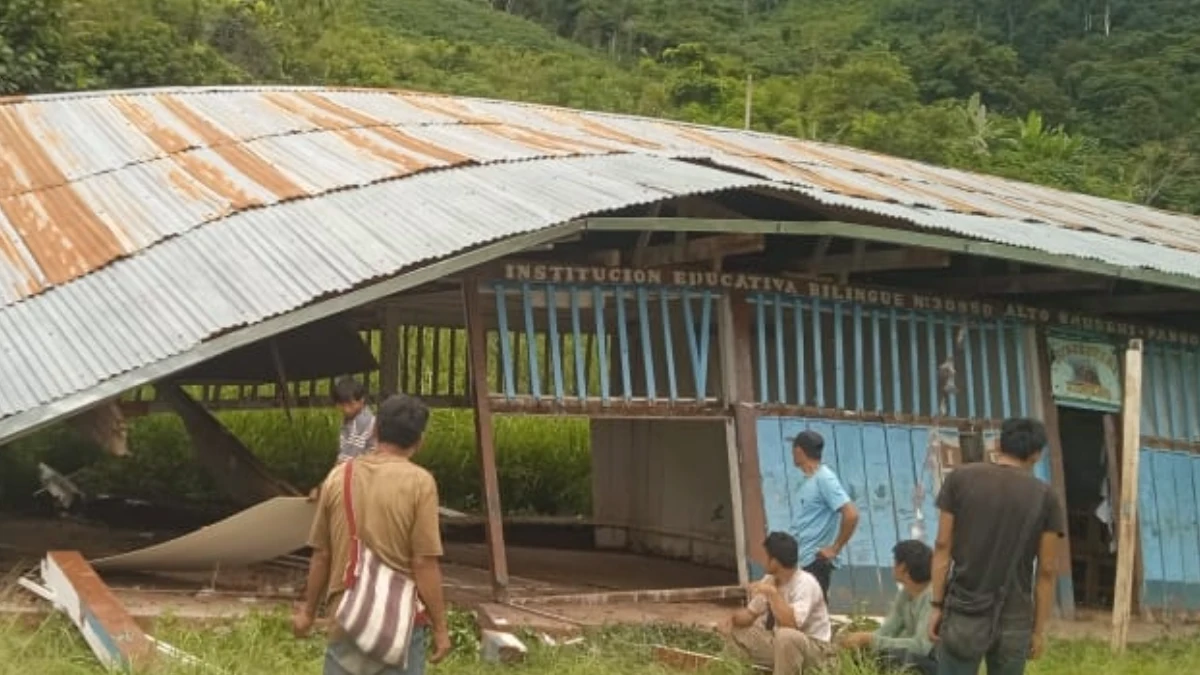 Pangoa: Escuela en Alto Saureni está colapsada desde hace medio año