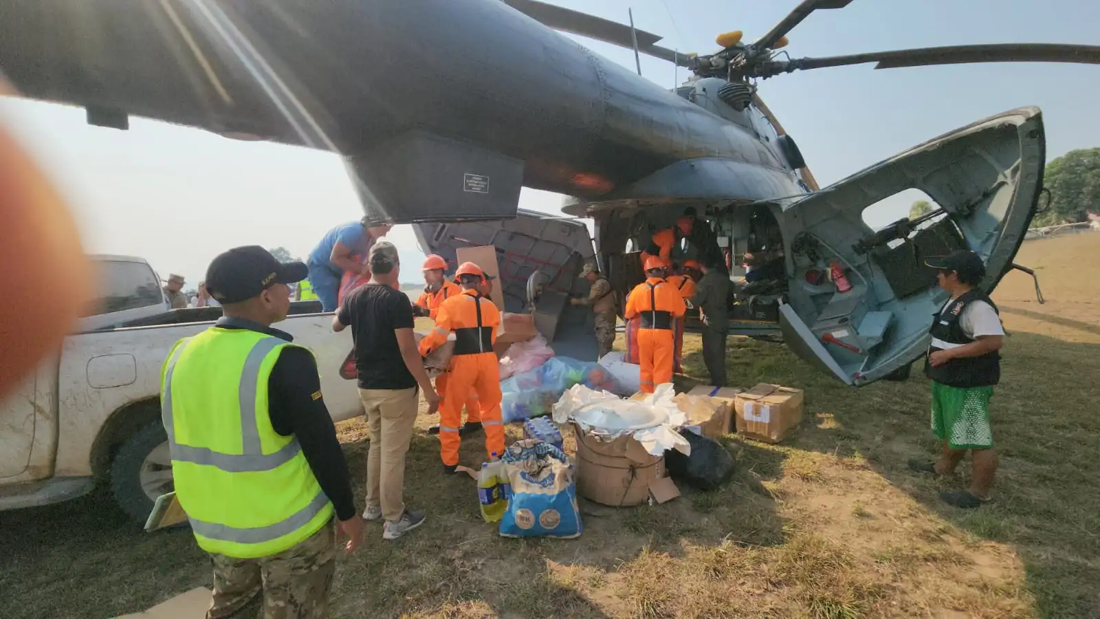 Río Tambo: Llevan ayuda a comunidad nativa por friaje