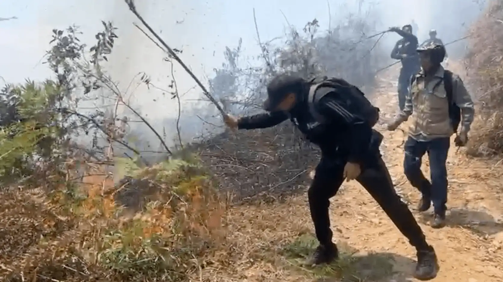 Dos detenidos por quema de bosque en el Área de Conservación Regional Carpish