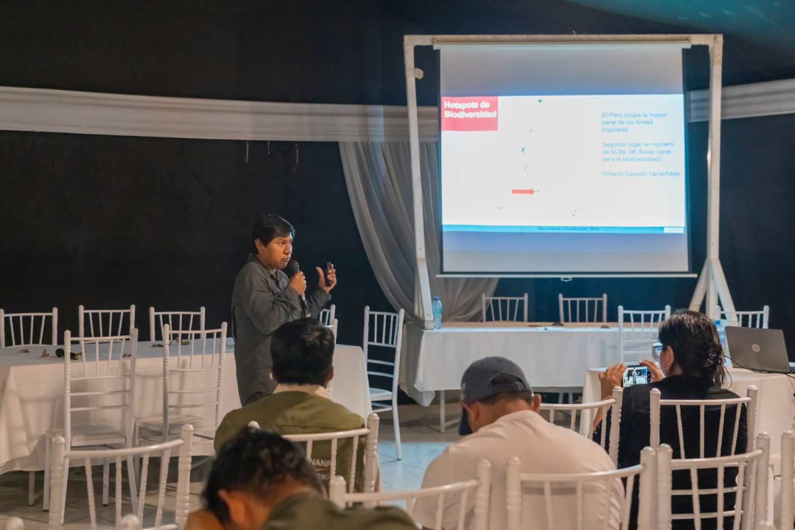 Daniel Cáceres en el Congreso