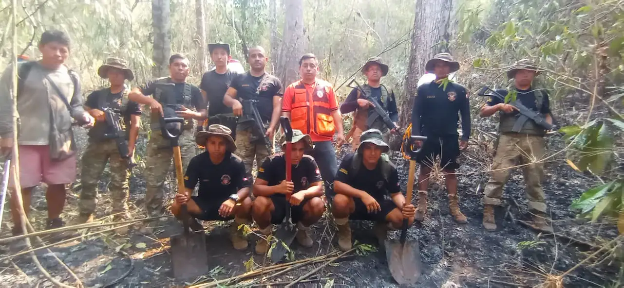 Incendio forestal en Tsiquireni afecta 120 hectáreas y es controlado por comunidades nativas y el Ejército