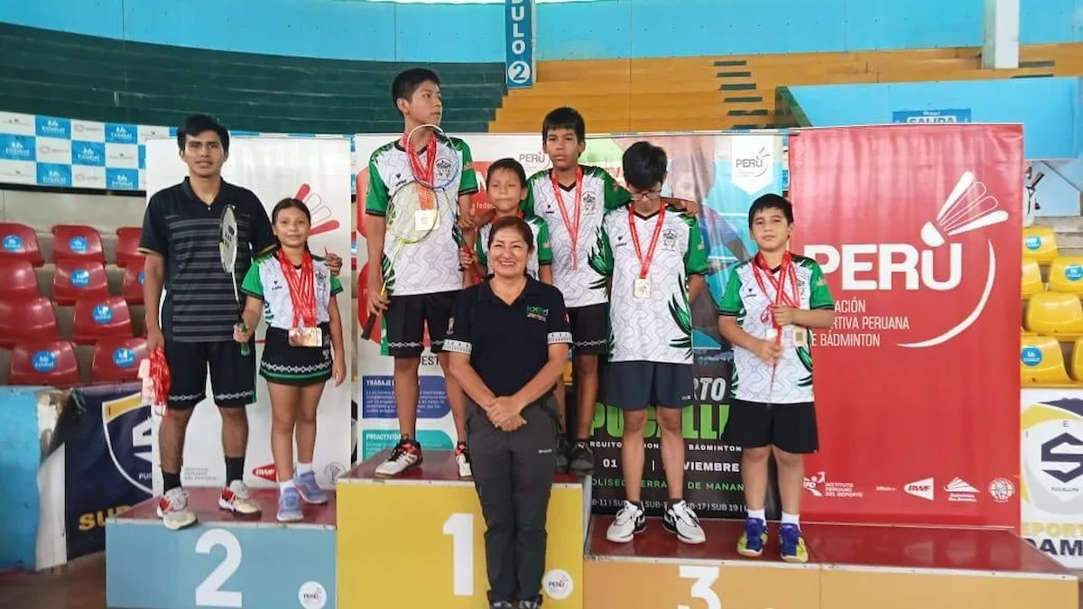 Delegación de Leoncio Prado brilla en Campeonato Nacional de Bádminton