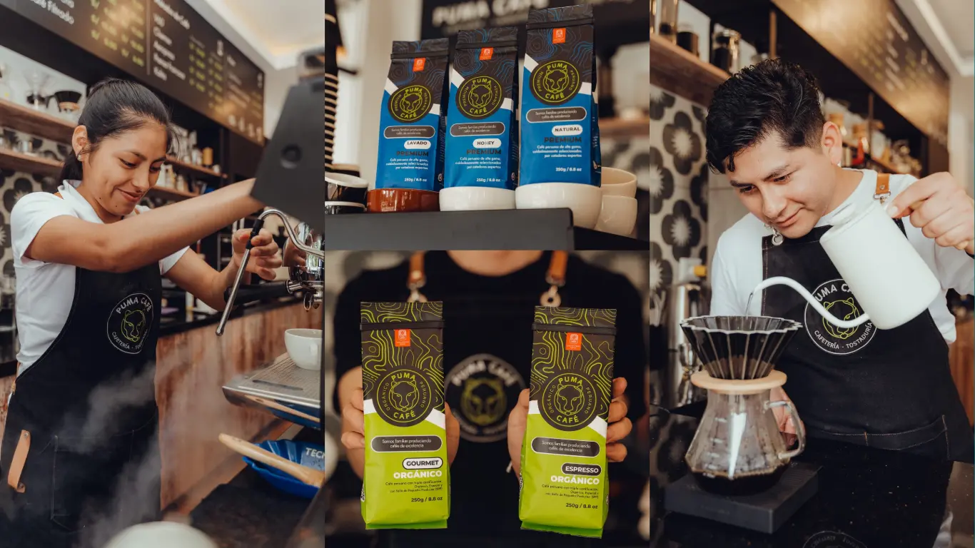 Puma café impulsa el crecimiento de productores mediante prácticas justas y sostenibles. Fotos. Puma Café