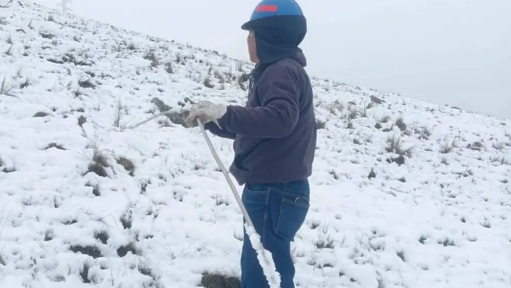 Fuerte nevada y tormentas interrumpen servicio eléctrico en el Vraem